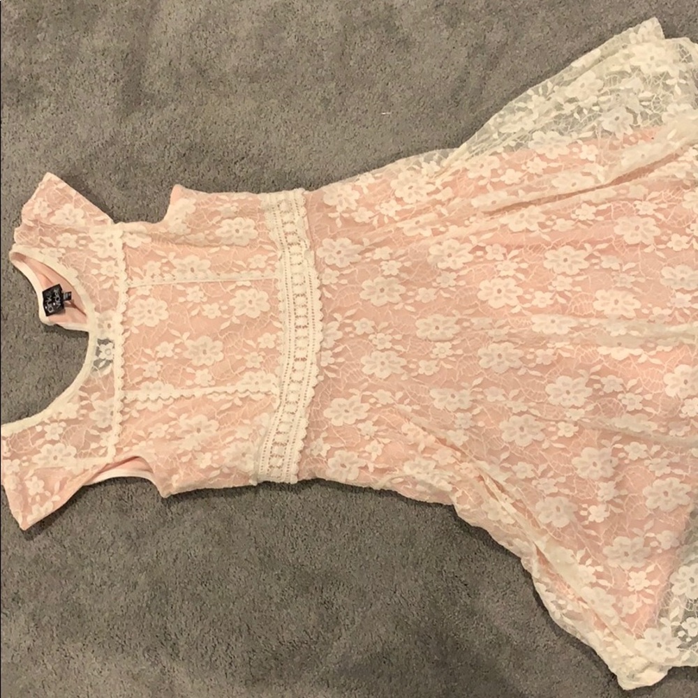 Pink and violet dress